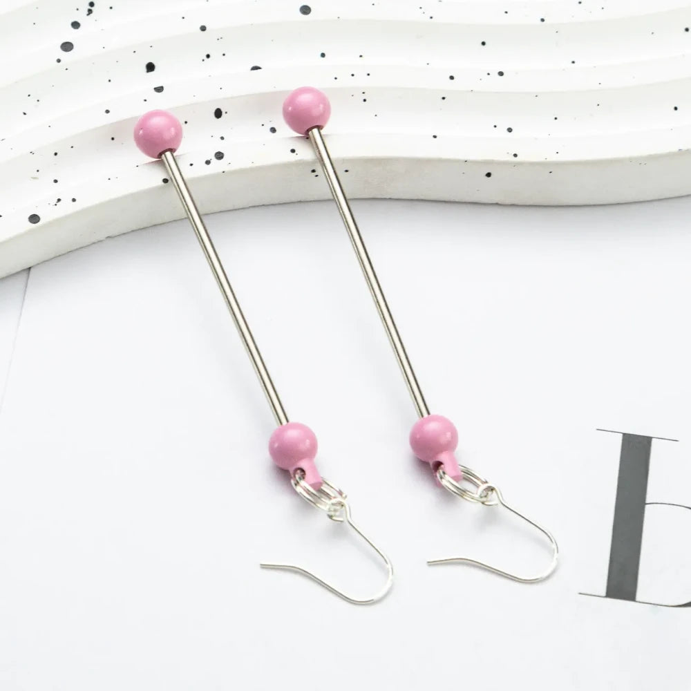 Multi Color Beadable Earrings for DIY