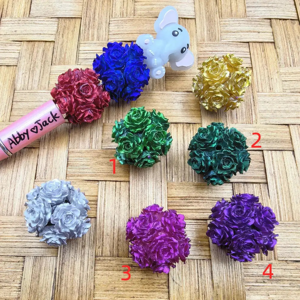 Multi-Color Flower Clay DIY Fancy Beads