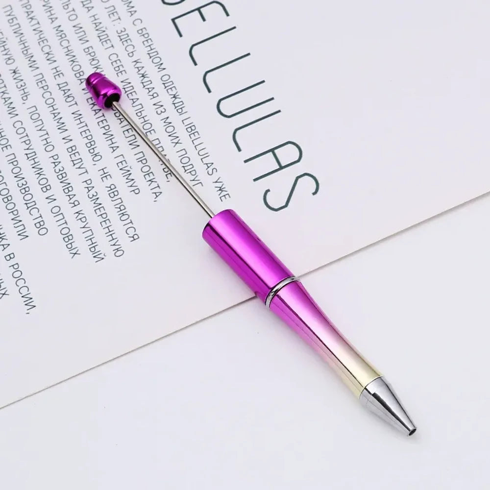 Ombre UV Metallic Colors Beadable Plastic Ballpoint Pen for DIY