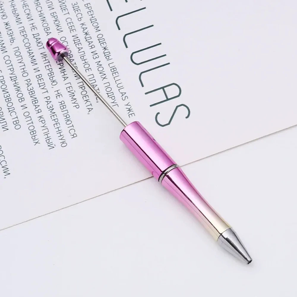 Ombre UV Metallic Colors Beadable Plastic Ballpoint Pen for DIY