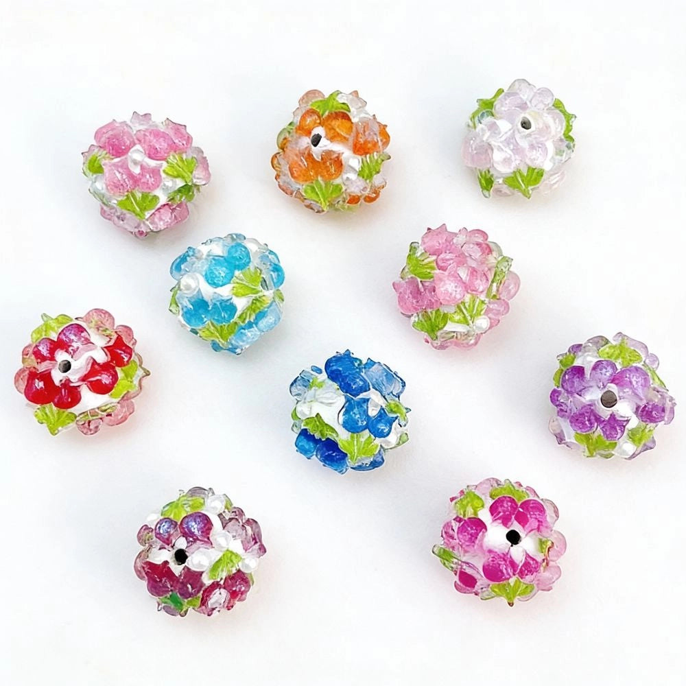 Pearls Tulip Rhinestone DIY Fancy Beads-Random Mix