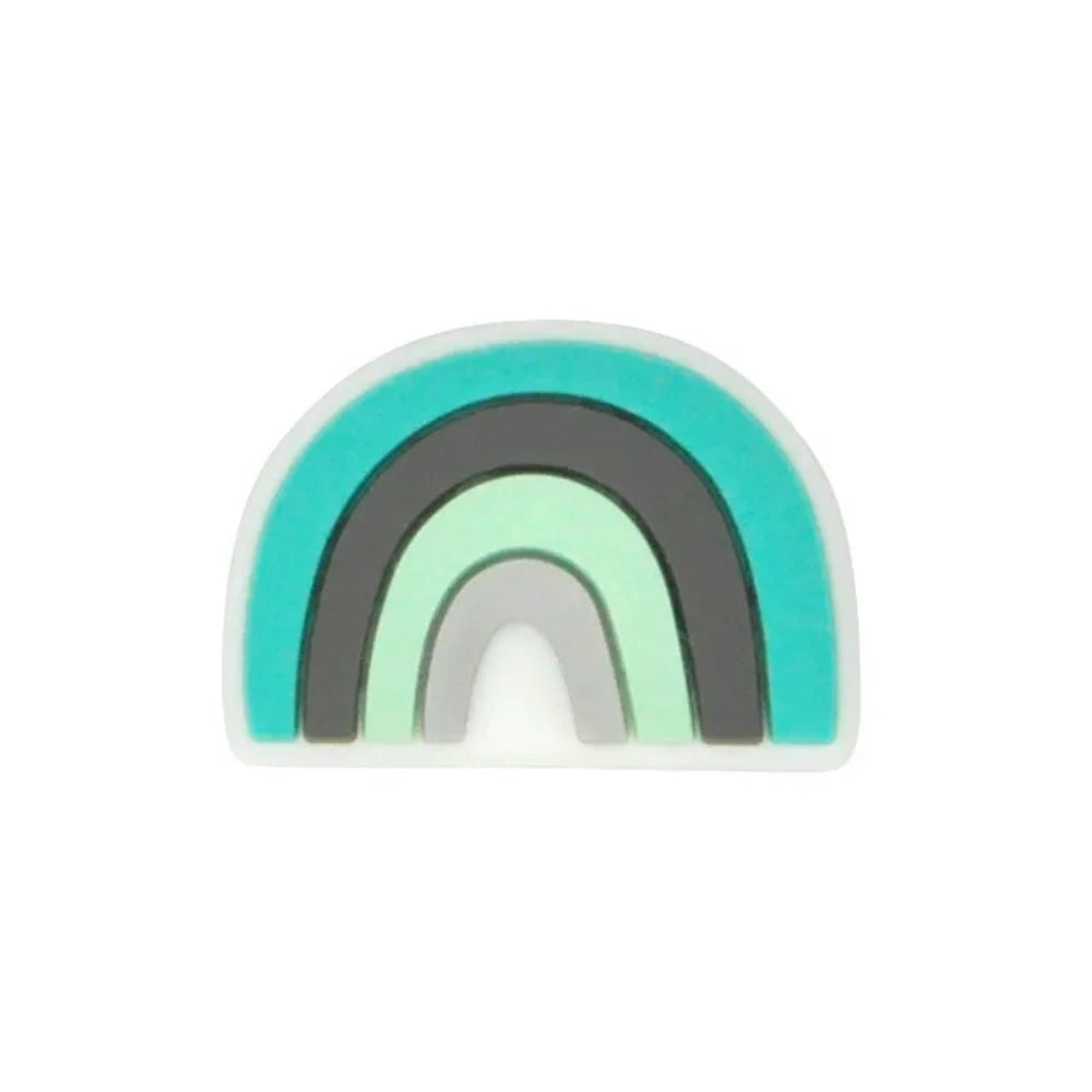 Rainbow Silicone Focal Bead | Beadable Pens Keychains Badge