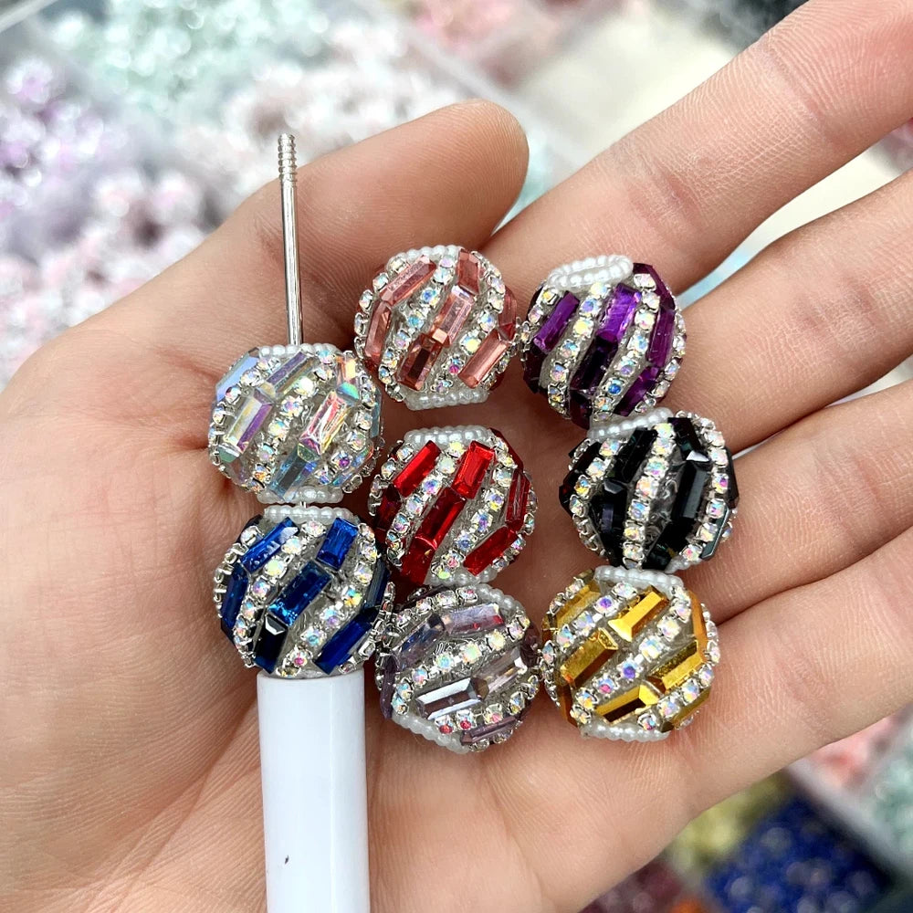 Rectangle Rhinestones and Rhinestone Chain Acrylic DIY Fancy Beads-Random Mixed