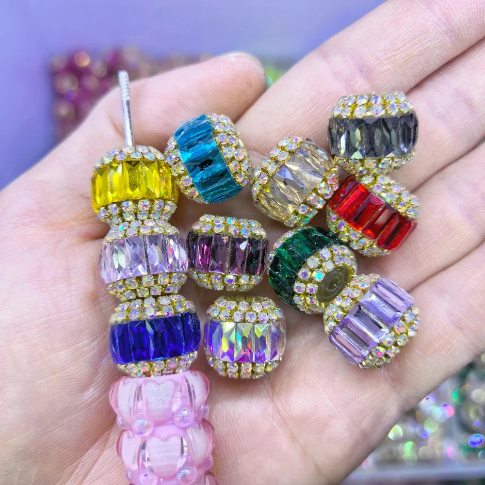 Rectangle Rhinestones and Rhinestone Chain Acrylic DIY Fancy Beads-Random Mixed