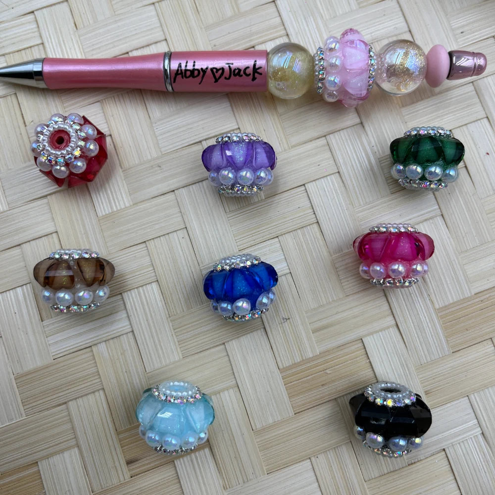 Rhinestone Chain Pearl Fancy Beads | Beadable Pens Keychains Bracelets