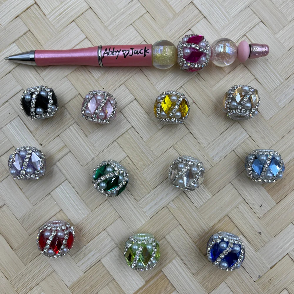 Rhinestone Chain Pearl Fancy Beads | Beadable Pens Keychains Bracelets