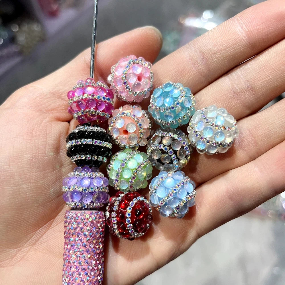Rhinestones and Rhinestone Chain Acrylic DIY Fancy Beads-Random Mixed