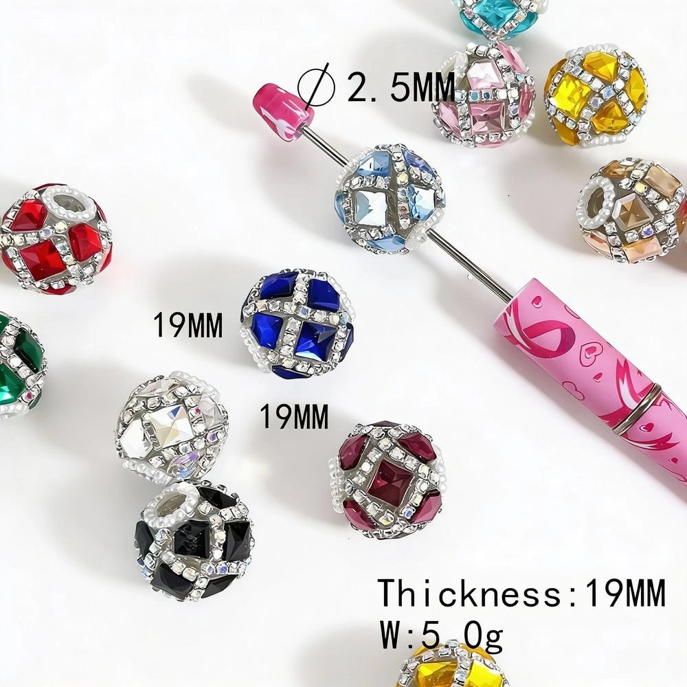 Rhinestones Pearl Rhinestones Chain Acrylic DIY Fancy Beads-Random Mix