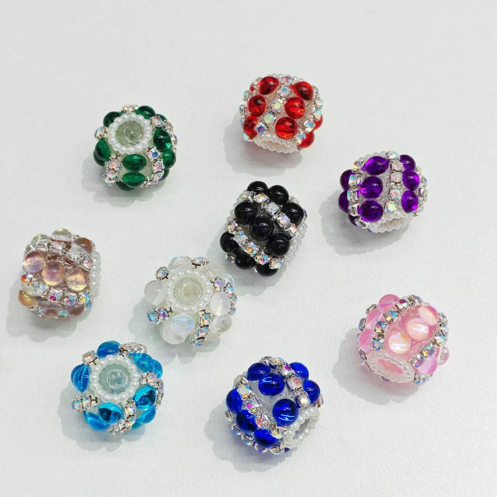 Rhinestones Pearl Rhinestones Chain Acrylic DIY Fancy Beads-Random Mixed