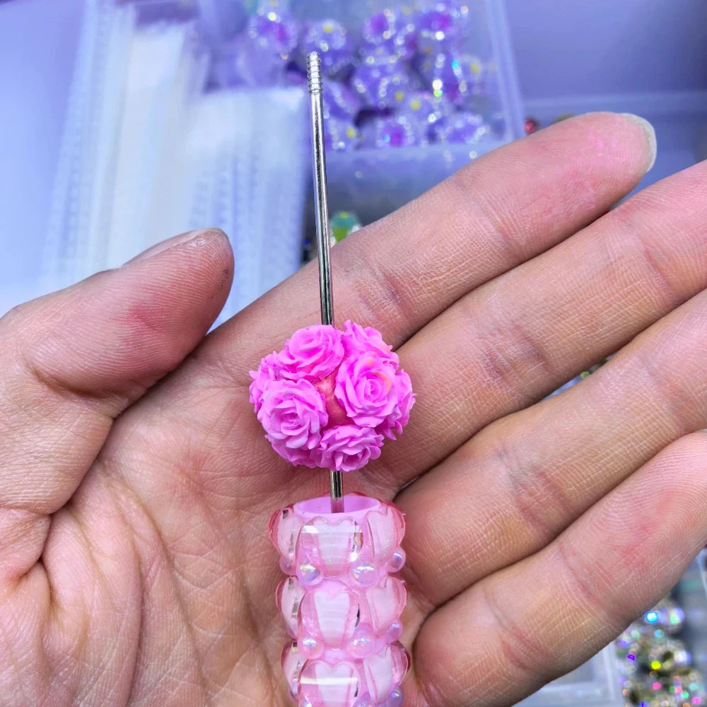 Roses Clay DIY Fancy Beads
