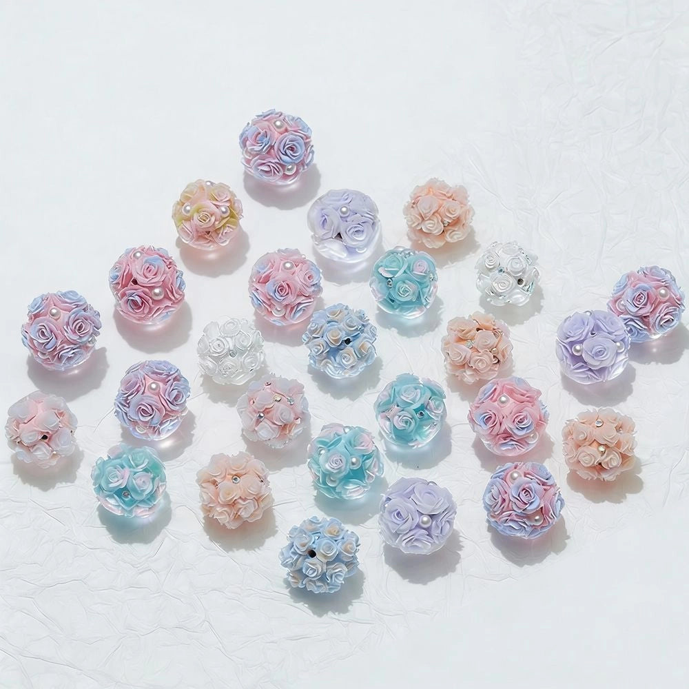 Roses with Rhinestones DIY Fancy Beads-Random Mix