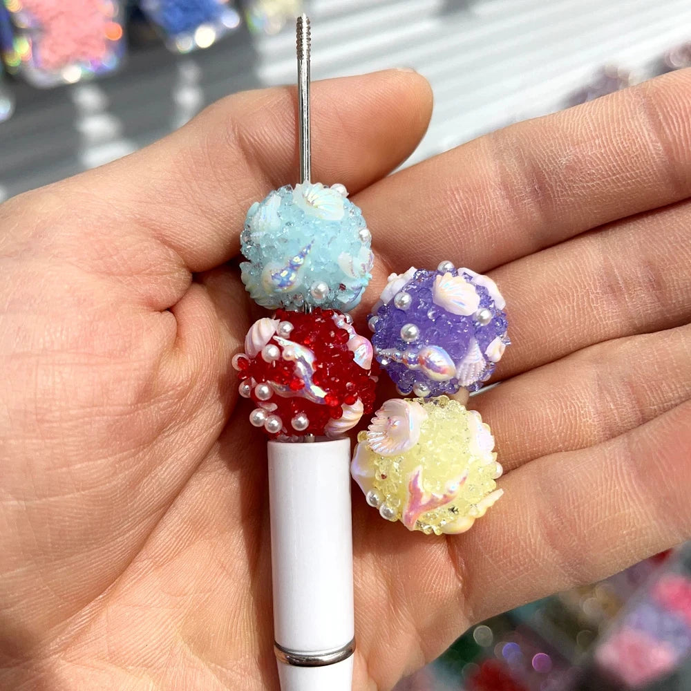 Shell Conch Pearls Sugar Acrylic DIY Fancy Beads-Random Mixed