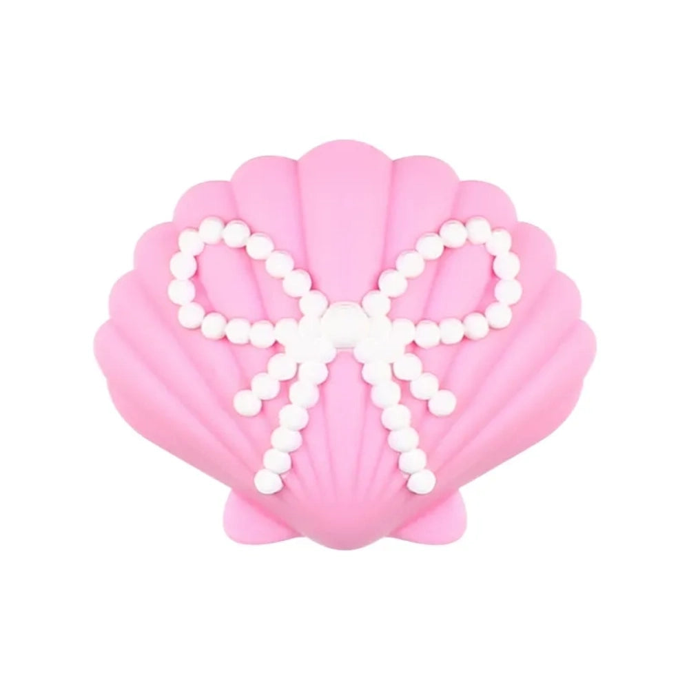 Assorted ocean animal silicone focal beads including sea turtles, clownfish, flamingos, rubber ducks, and seashells in pastel and bright colors for DIY jewelry making and beadable pens. - Pearl Shell
