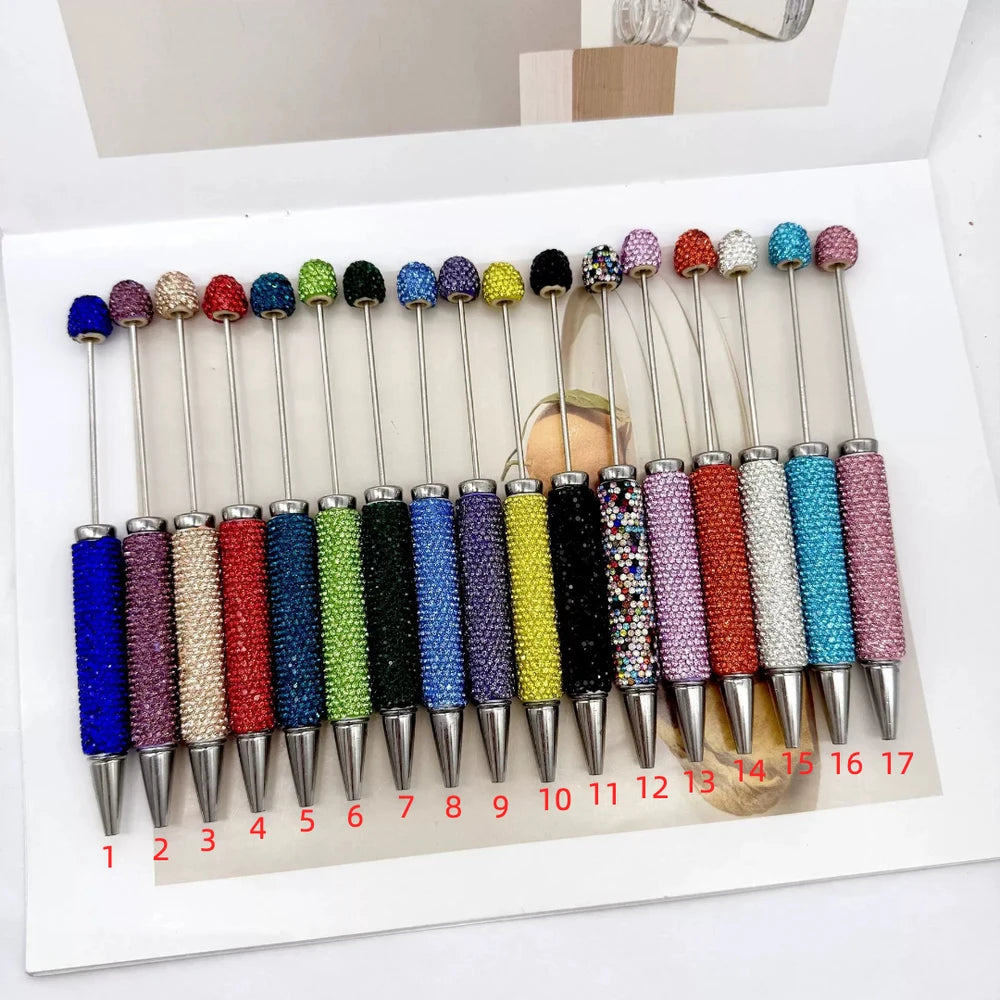 Solid Colors Beadable Rhinestone Pens