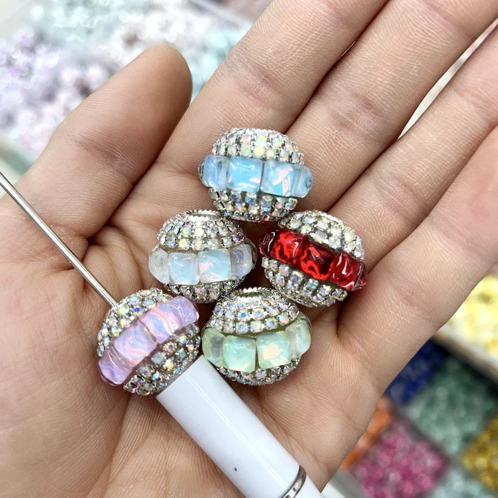 Square Rhinestones and Rhinestone Chain Acrylic DIY Fancy Beads-Random Mixed