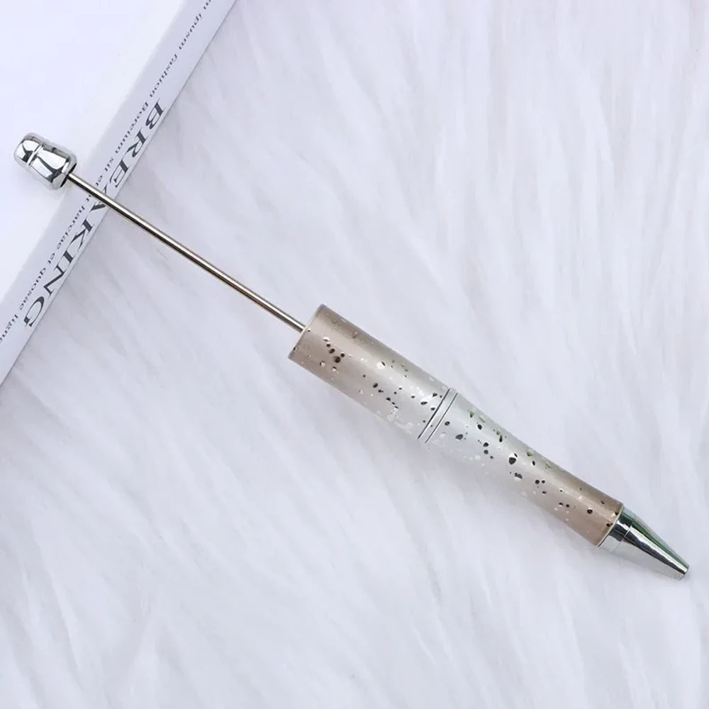 Starry Glitter Gradient Beadable Plastic Ballpoint Pen for DIY