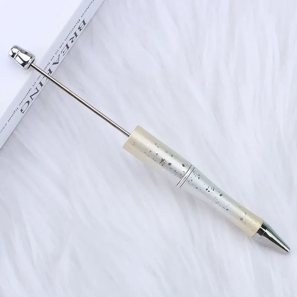 Starry Glitter Gradient Beadable Plastic Ballpoint Pen for DIY