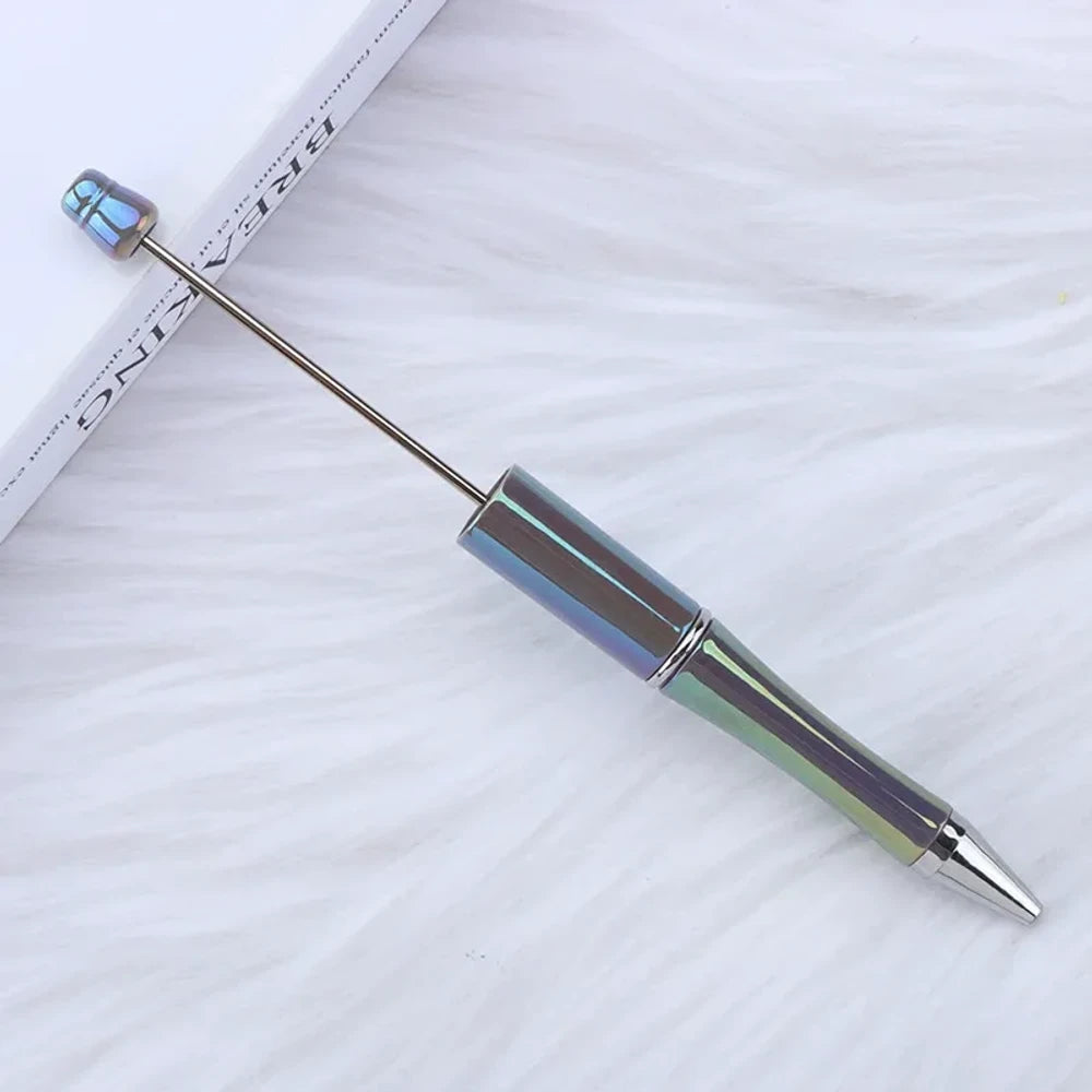 UV Colorful Beadable Plastic Ballpoint Pen for DIY