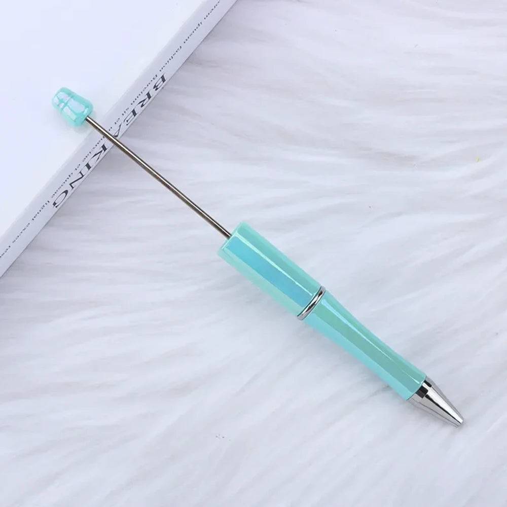 UV Colorful Beadable Plastic Ballpoint Pen for DIY