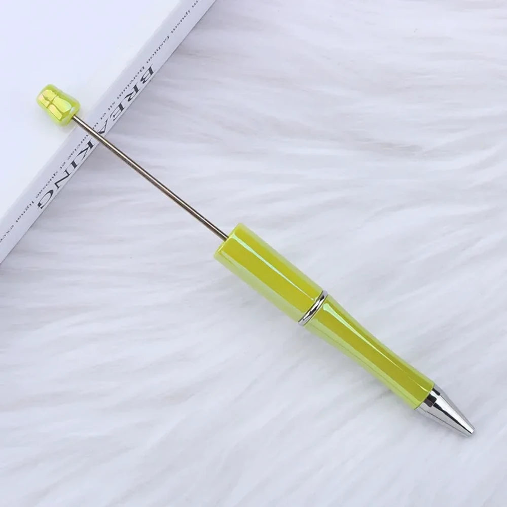 UV Colorful Beadable Plastic Ballpoint Pen for DIY