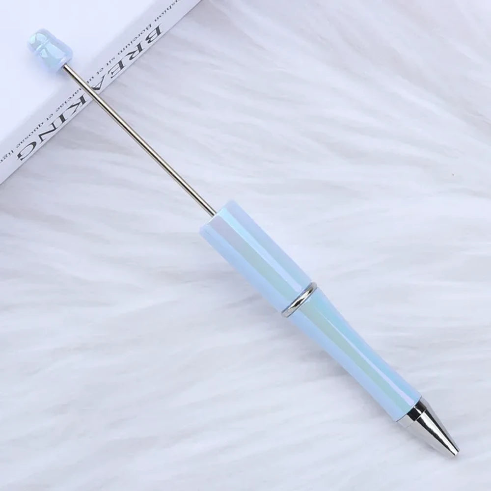 UV Colorful Beadable Plastic Ballpoint Pen for DIY